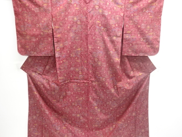 JAPANESE KIMONO / UNUSED TSUMUGI / WOVEN KIKU 